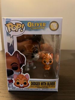 Dodger w/ Oliver & Company Funko Pop #1705 Disney Movies Animation Cat Dog Films