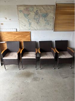 Patio Dining Chairs Set of 4