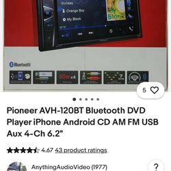 Pionneer Touch Screem Radio