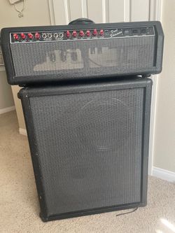 Fender Red Knob Dual Shoman Head and 2-12cab