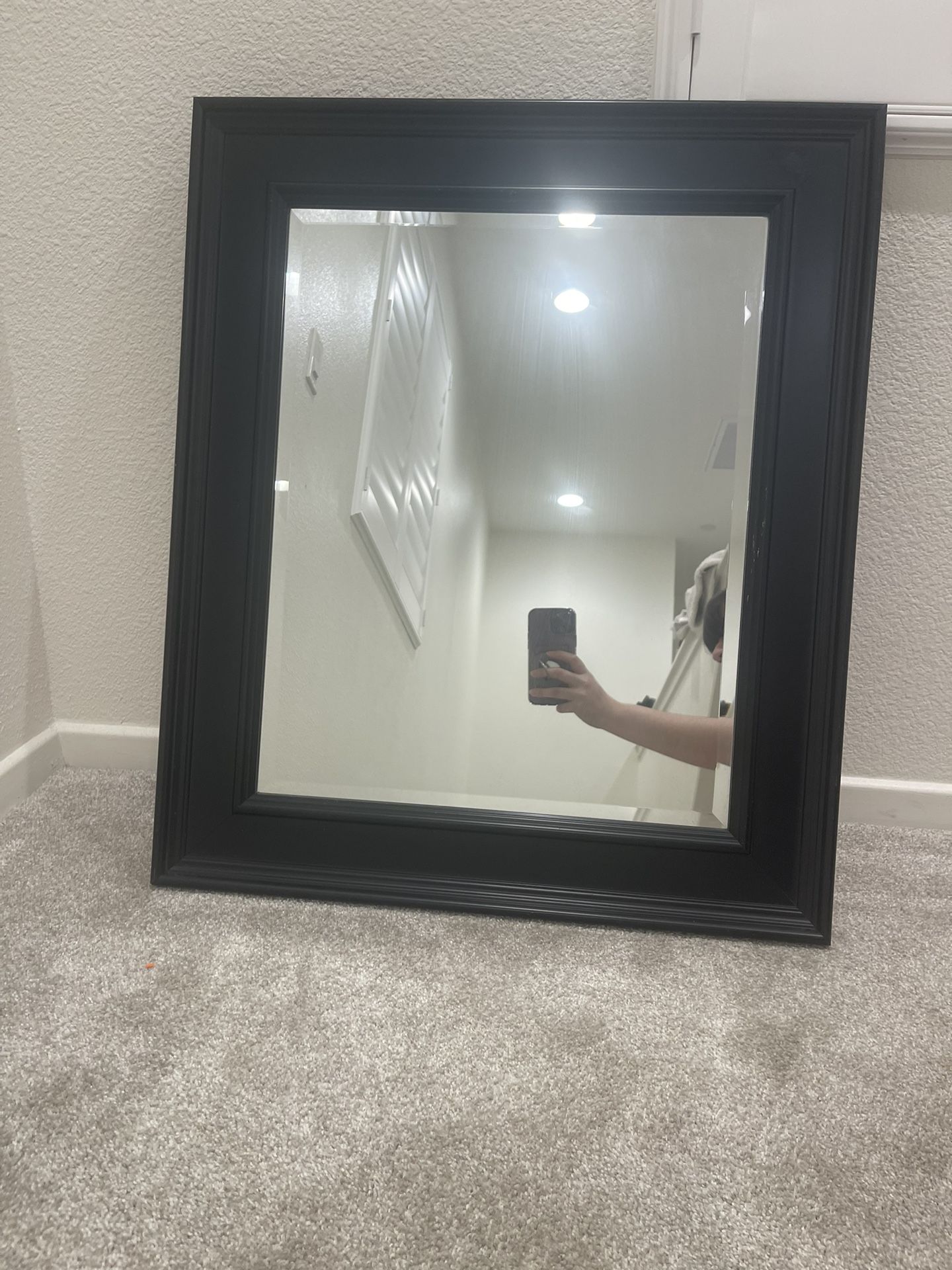 Black Framed Mirror