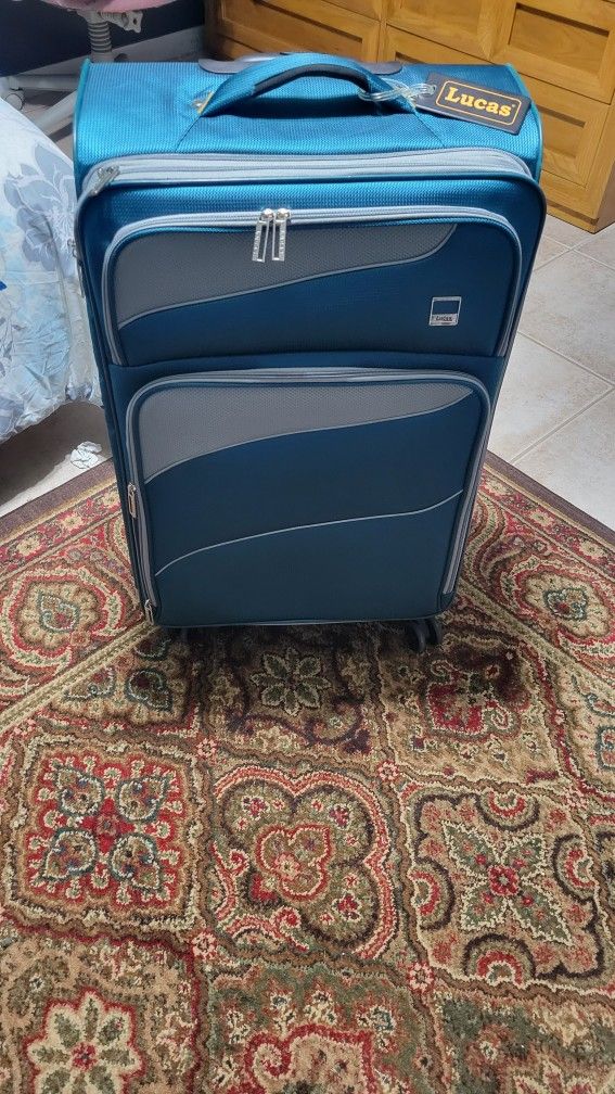 Lucas Designer Luggage Expandable Spinner Suitcase 28 Inch