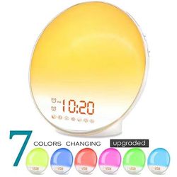  Wake Up Light Sunrise Alarm Clock Brand: JALL  Color: White 