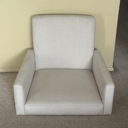 Top Part Of Canadel Armchair Fabric Off white Linen Need Legs