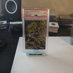 1995 CARNAGE ULTRA SPIDERMAN GOLDEN WEBS LIMITED EDITION  PSA 9