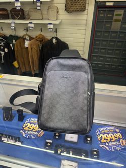 Coach Black Leather Crossbody Bag