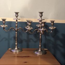 Pair of Godinger candle sticks 