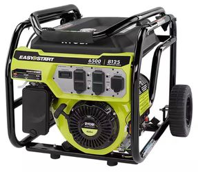 New ryobi 6500/8125 watt generator