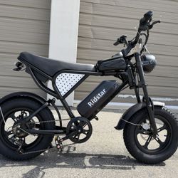 RIDSTAR Q16 Dual Suspension 1500W Peak 65 Miles Range Electric Bike 