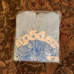Sp5der Web Hoodie 'Sky Blue' - Brand New - Size Medium