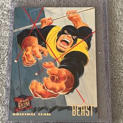 1994 Fleer Marvel Comics Beast Original Team X-men #89 Trading Card