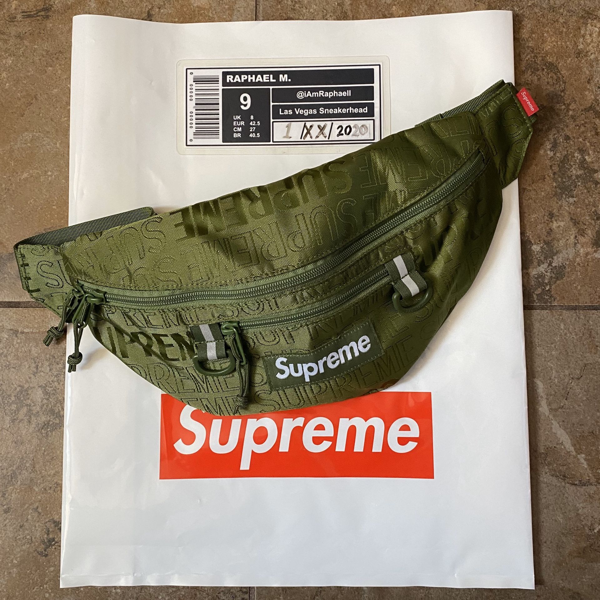 Supreme Waist Bag SS19 Olive