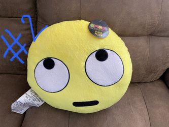 Emoji plush pillow