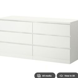 White IKEA Dresser