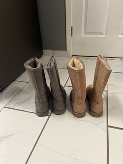 Boots size 7W