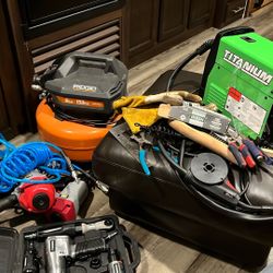 Welder Plus Air Compressor And Accessory Tools