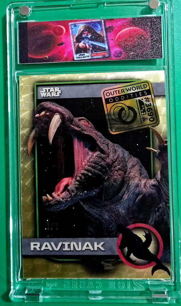 2025 TOPPS GOLD CHROME RAW UNGRADED STAR WARS #3690 UO-15 RAVINAK SUPERFRACTOR CARD