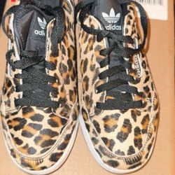 Adidas Originals Continental 80 Leopard Black White Gum Mens Shoes 