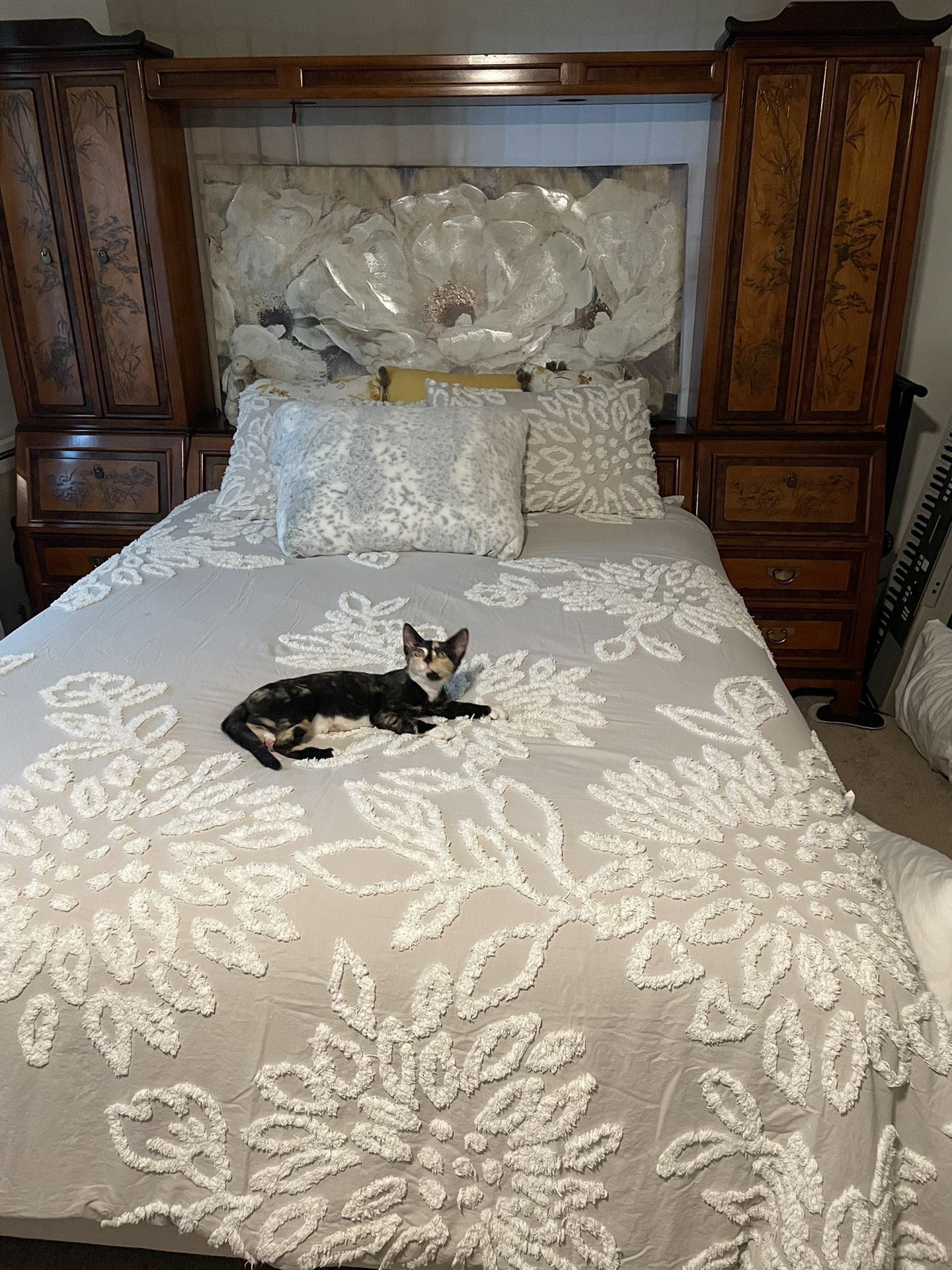 Beautiful Queen Bedroom, Bed, GHENT Built In Nightstands, DresserSet,if U Have A Question,I Have The Answer!Solid ODU AREA