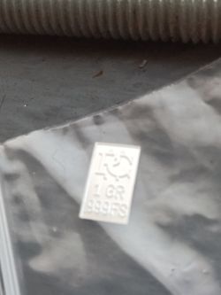 Silver stamp 1 g pure 999