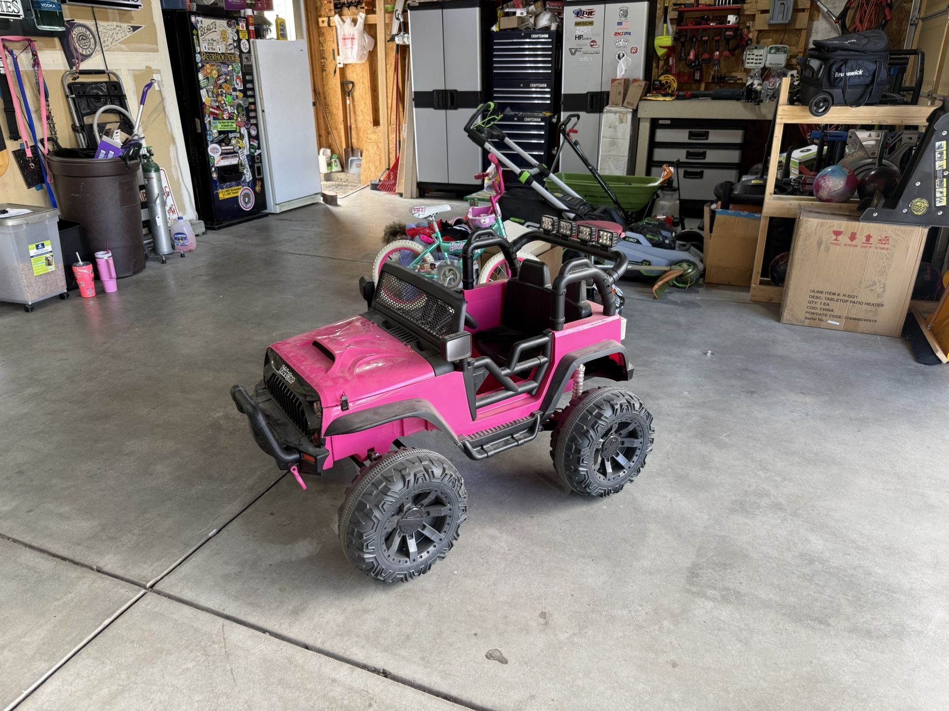 Kid zone Powerwheel - Pink Jeep