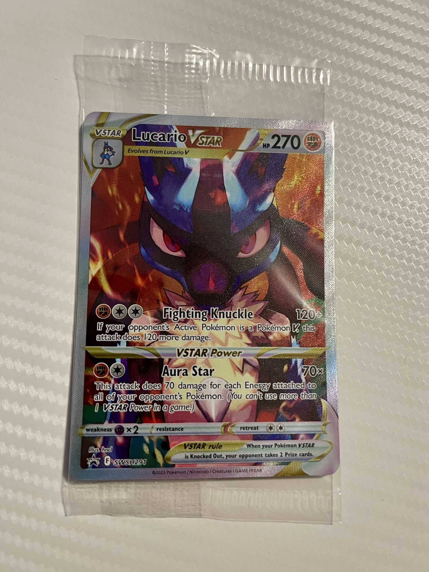 Lucario V Star Pokemon Card