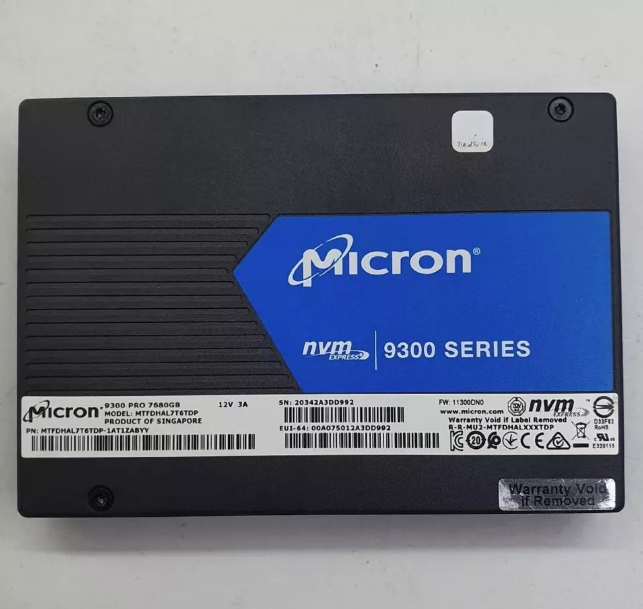 SSD Micron 9300 7.7TB