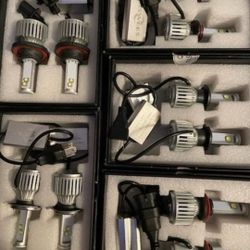 H11 H8 H9 9006 Hb3 H7 H4 LED Bulbs Bombillas Focos Luces 6500k Bright White 