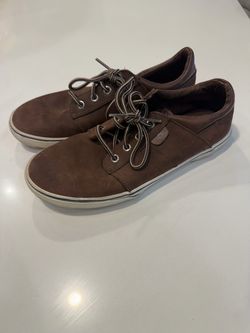 Sperry Brown Leather Lace-Up Sneakers Men’s US 6.5 M EU 38.5 UK 5.5