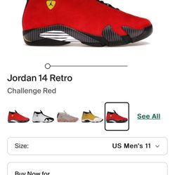 Air Jordan 14 Ferrari Size 11 DS 2014 Release