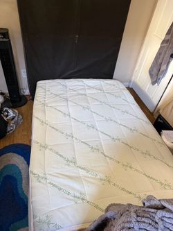 Full Mattress + Box Spring + Topper - $50
