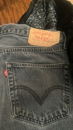 Stressed and stained baggy 501s
