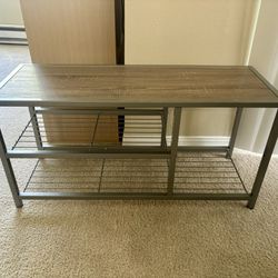 Sturdy 3 Tier Shoe Rack With Bench