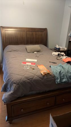 Bed and frame
