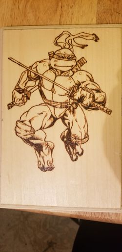 Wood burned art