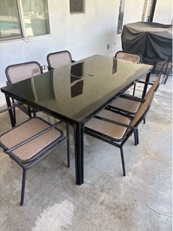 Black Patio table