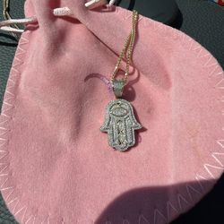 Mini hamsa pendant trax nyc