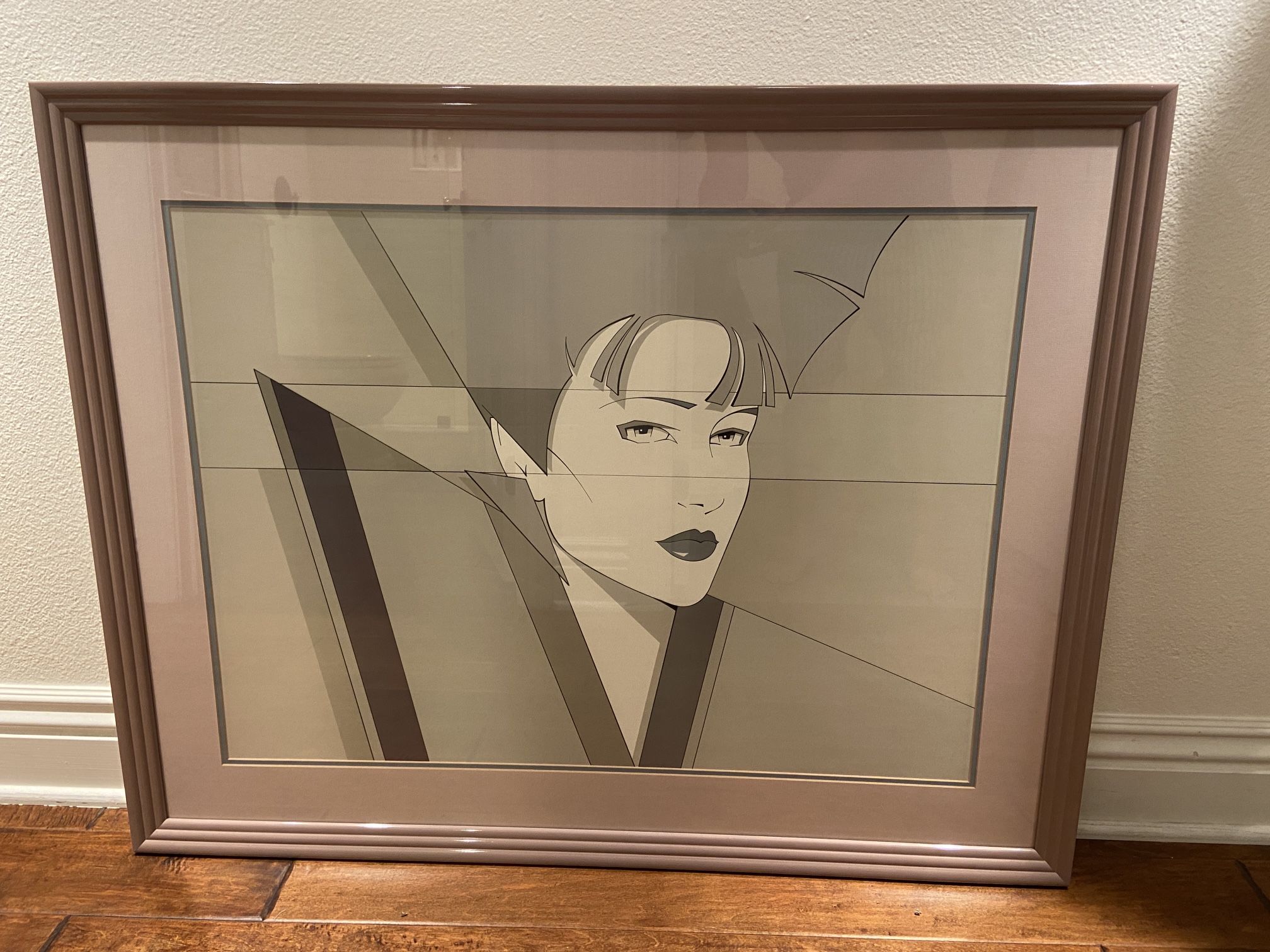 90s Framed Artwork - Nagel-esque Framed Print 41x33