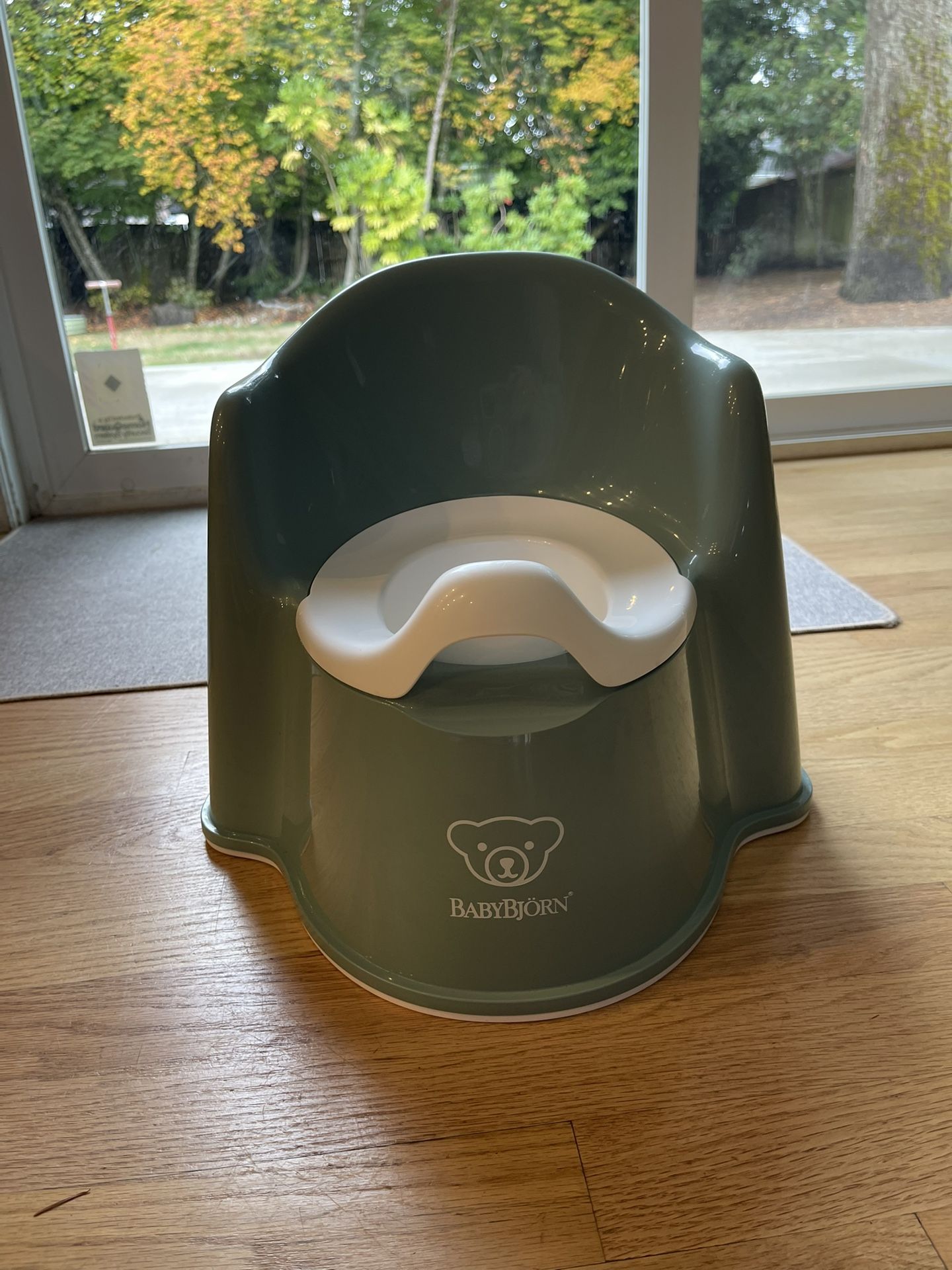 BabyBjörn Potty Chair, Deep green/White