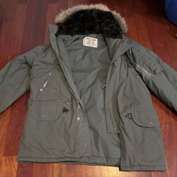 Vintage US Navy N3B Arctic Parka, Excellent 
