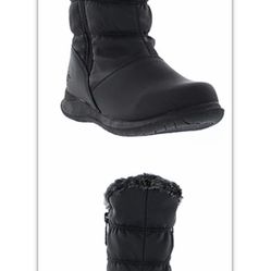 Totes Womens Joy Water Resistant Flat Heel Winter Boots/size 8M/nib