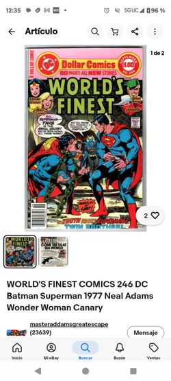 World'S Finest cómics Superman and Batman 1977