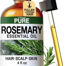 Rosemary Oil for Hair, Skin, Aromatherapy - 4 Fl Oz / 118 ml, DIY Soap Making Scents