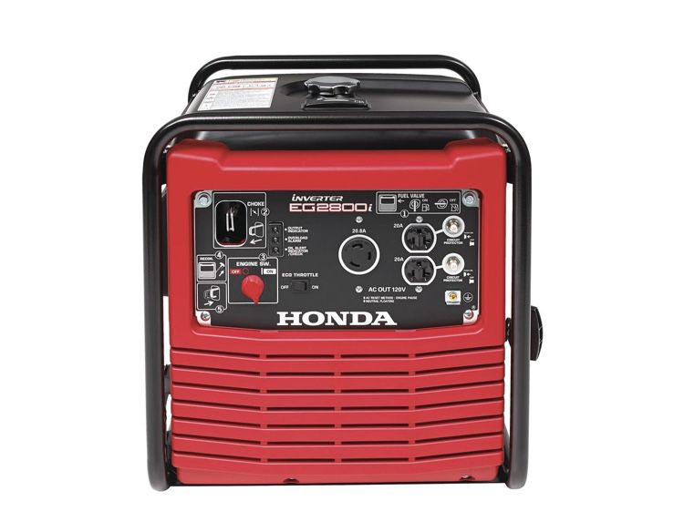 Honda 2800-Watt Gasoline Powered Portable Inverter Generator with Eco-Throttle and Oil Alert