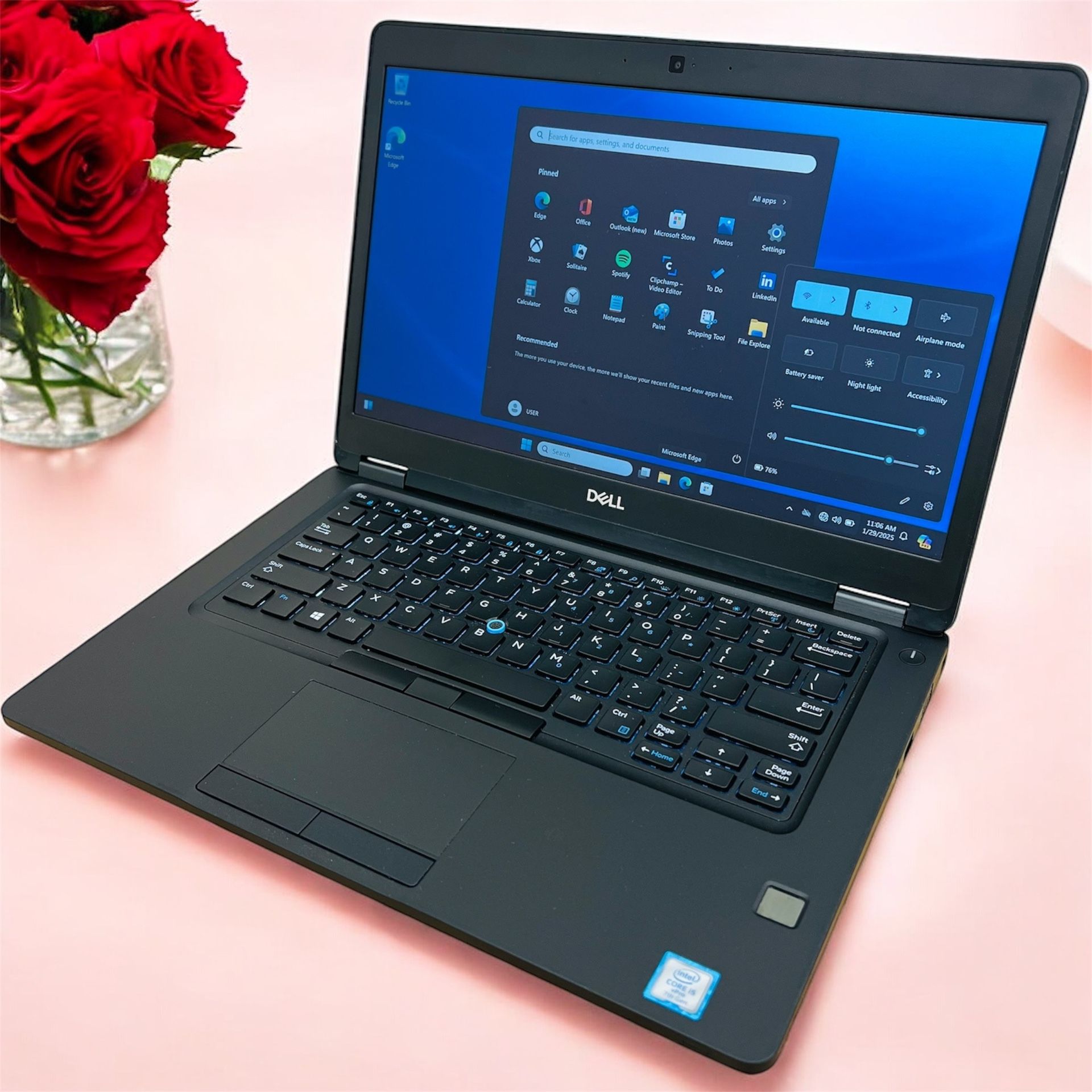 Dell i5 vPro Full HD Touchscreen laptop / Windows 11 Pro / Camera / HDMI / USB C / Bluetooth / Charger / Backlit / Fingerprint 