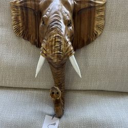 Handcrafted Decorative elephant head sculpture 