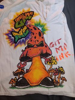 Mushroom Pattern Done By Hand Limited 1 Of A Kind No Prints Original