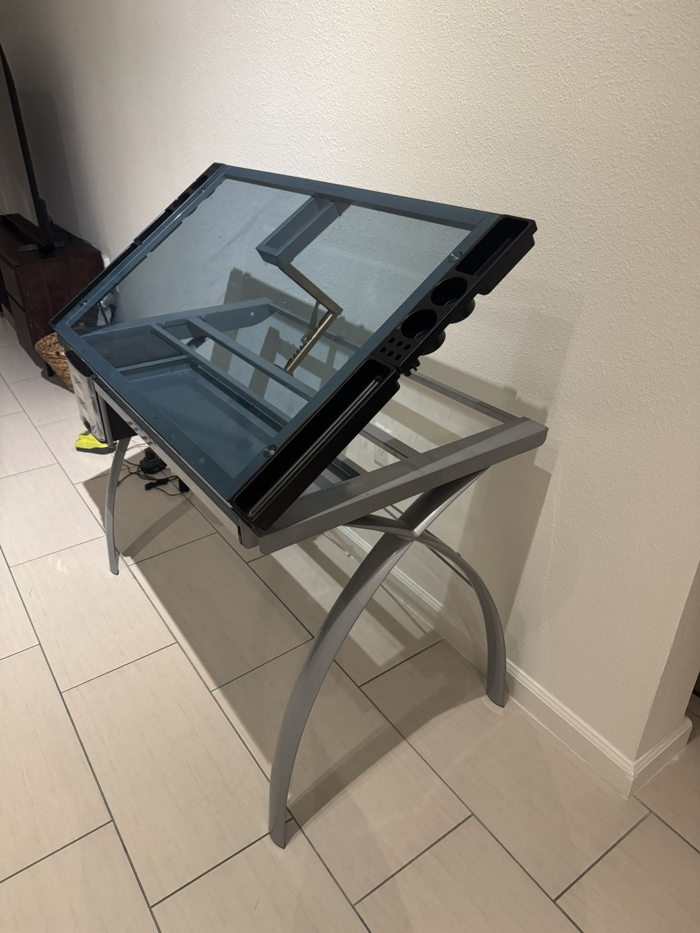 Studio Design Drawing Table/Glass Desk Collectibles