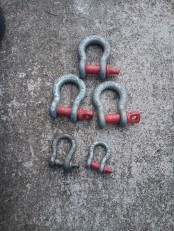 Crosby Metal Shakle.  5 PC.