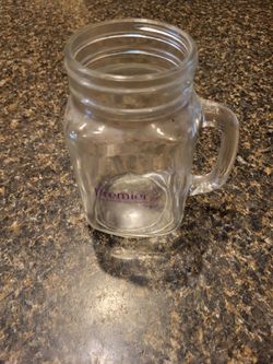 Premier Mason Jar mug with handle. set of 2